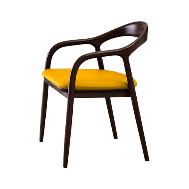 Chaise en bois de frêne de Style traditionnel, bras arrière ouvert, ensemble de chaises de cuisine et de salle à manger