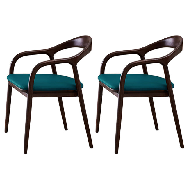 Silla de madera de fresno de estilo tradicional, juego de sillas de cocina con brazo trasero abierto