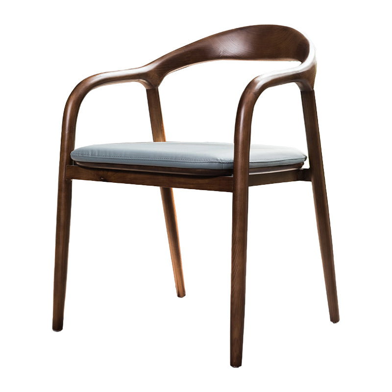 Chaise en bois de frêne de Style traditionnel, bras arrière ouvert, ensemble de chaises de cuisine et de salle à manger