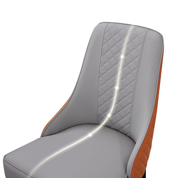 Silla de metal estilo escandinavo Silla Parsons de comedor de cocina (juego de 2)