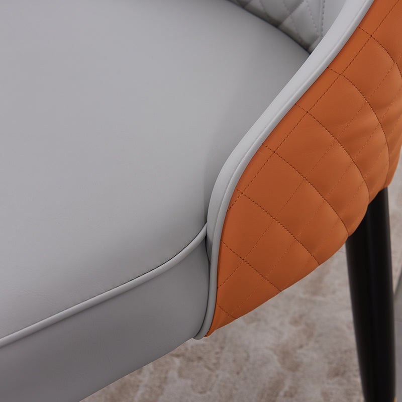 Silla de metal estilo escandinavo Silla Parsons de comedor de cocina (juego de 2)