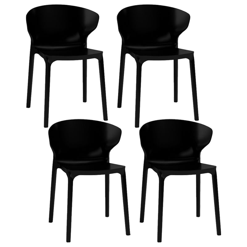 Cocina nórdica del estilo glamoroso que cena las sillas que cenan las sillas laterales sin brazos apilables