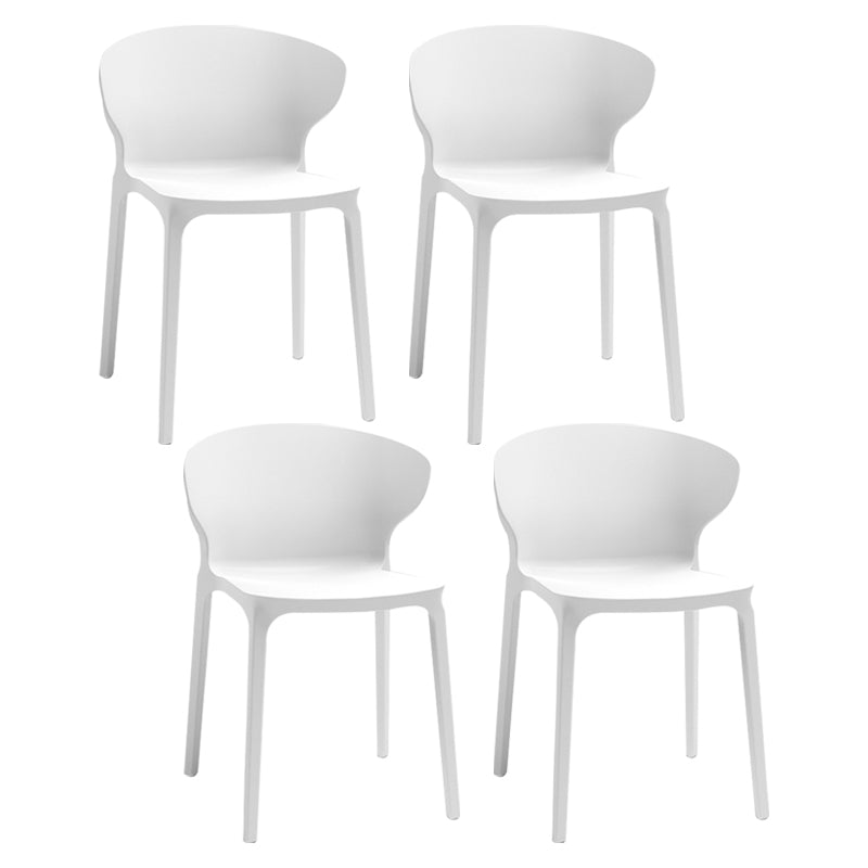 Cocina nórdica del estilo glamoroso que cena las sillas que cenan las sillas laterales sin brazos apilables