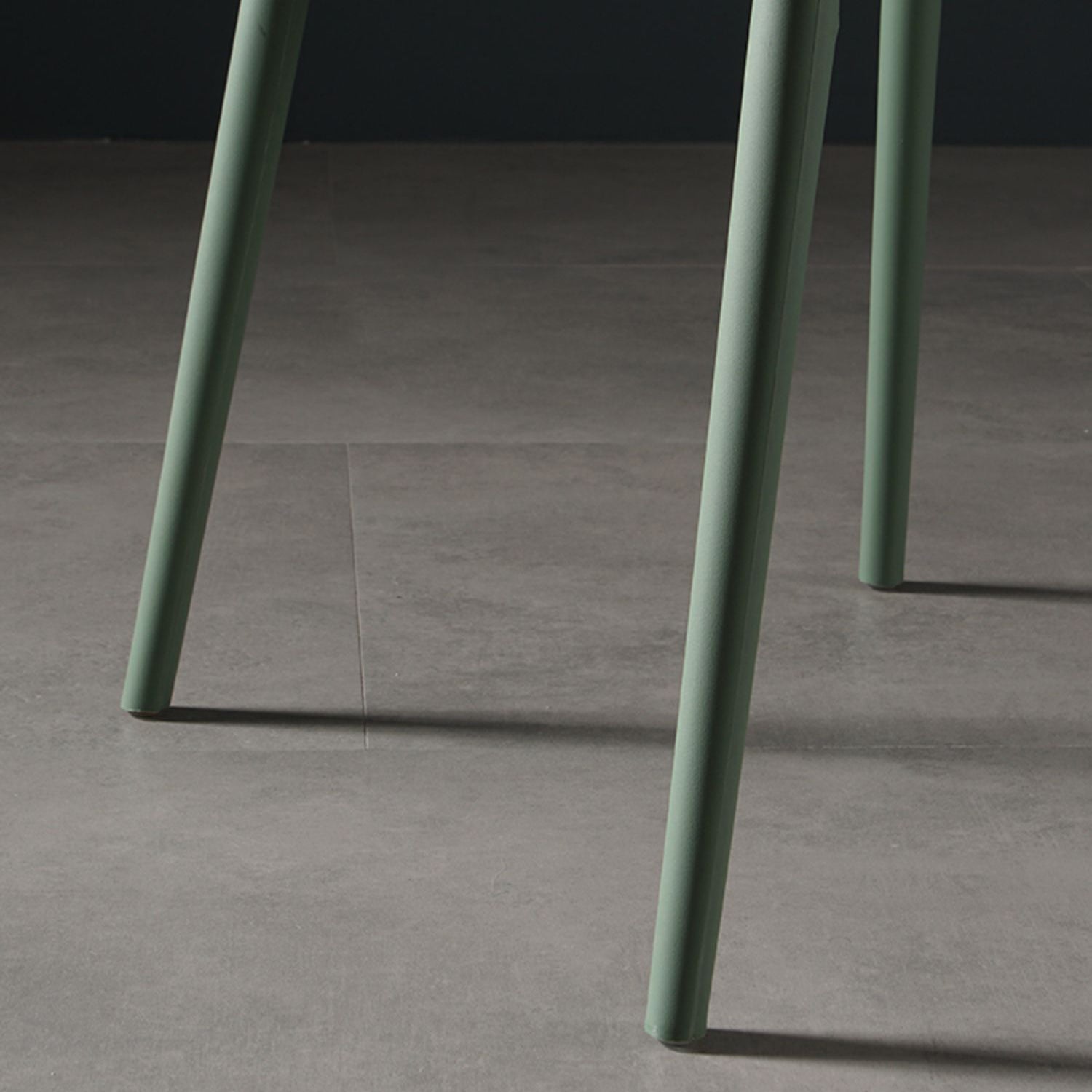 Sillas de comedor de plástico de estilo nórdico, silla lateral sin brazos para cocina (juego de 2)