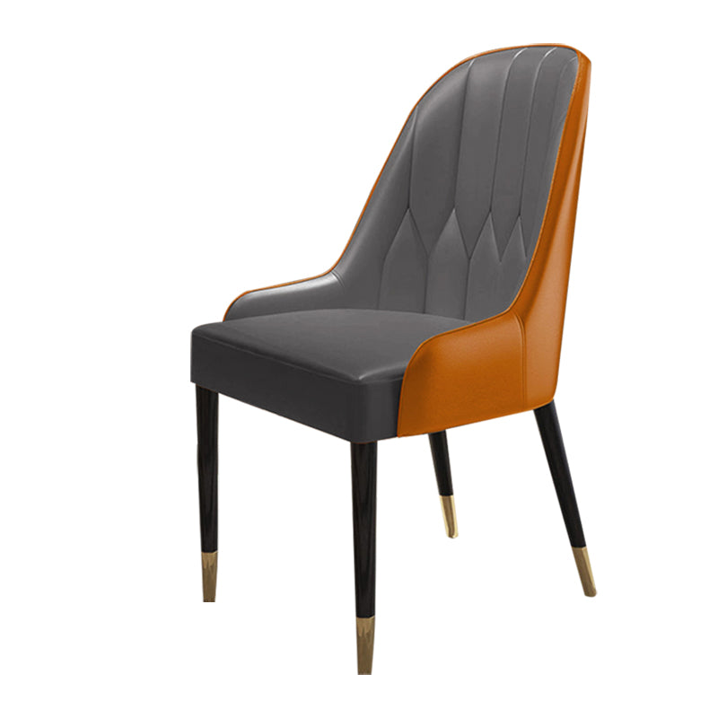 Silla de comedor de madera de estilo escandinavo, silla Parsons sin brazos (juego de 2)