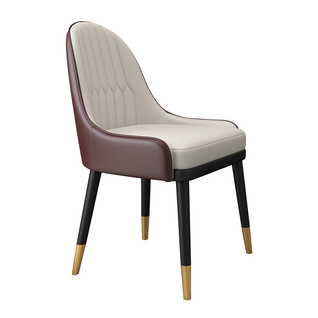 Silla de metal estilo escandinavo Sillas de comedor con respaldo Parsons (juego de 2)