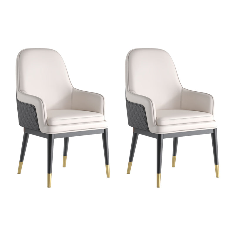 Silla de comedor de metal de estilo nórdico, silla de comedor con brazo Parsons, sillas laterales