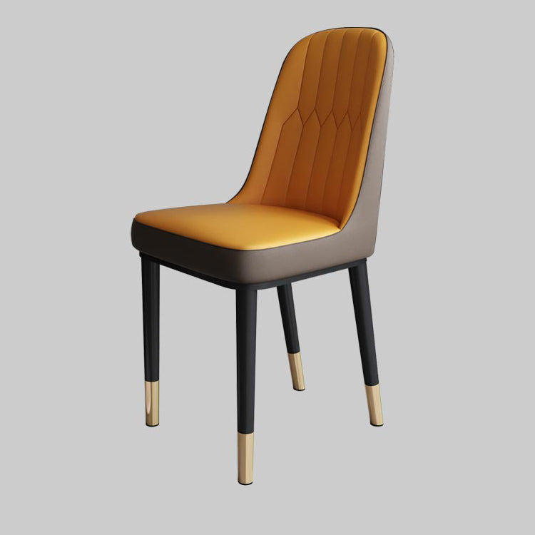 Metal de la cocina del estilo nórdico que cena la silla Parsons que cena la silla lateral sin brazos