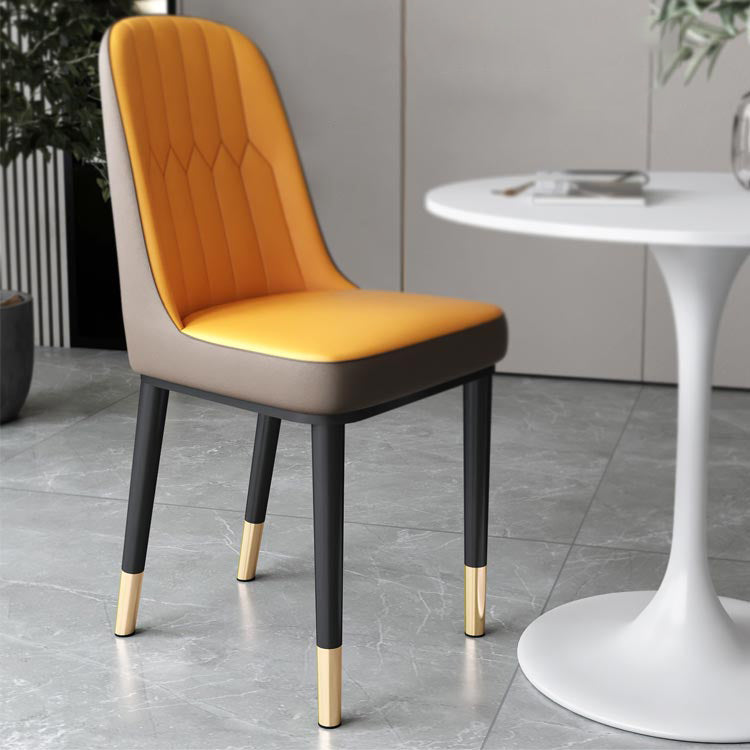 Metal de la cocina del estilo nórdico que cena la silla Parsons que cena la silla lateral sin brazos
