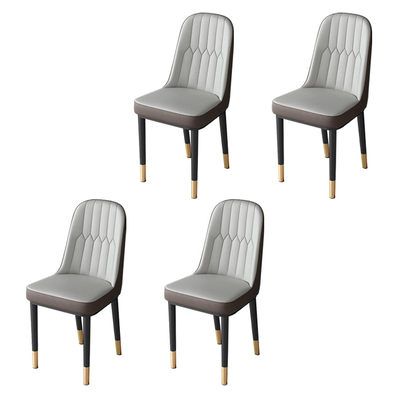 Metal de la cocina del estilo nórdico que cena la silla Parsons que cena la silla lateral sin brazos
