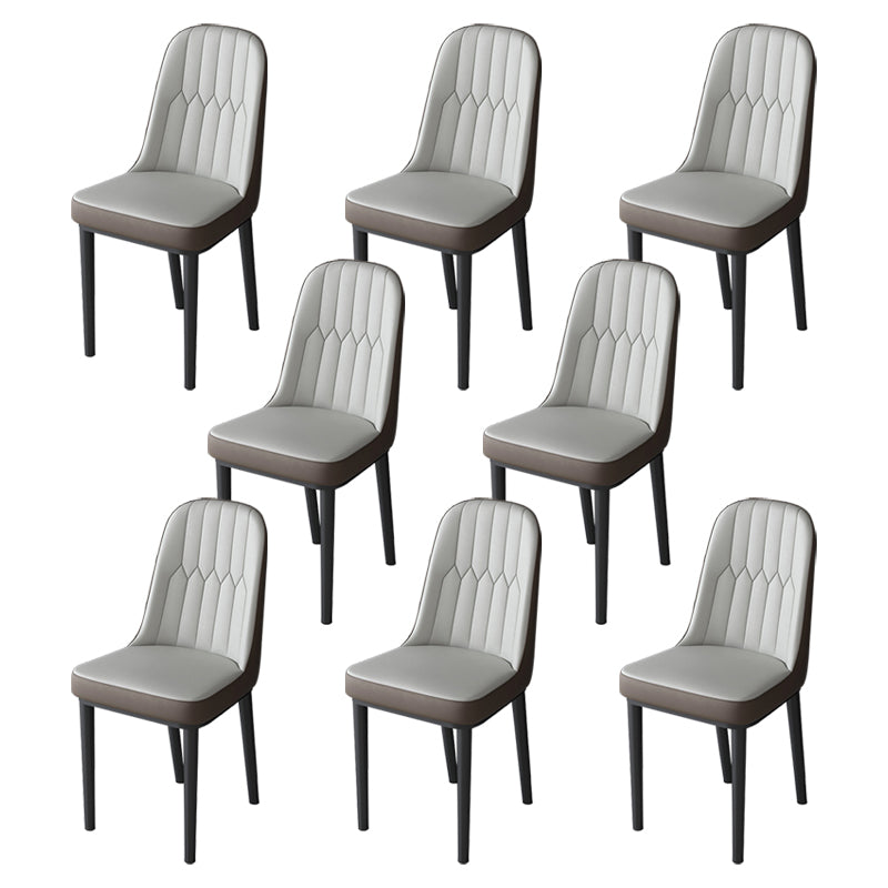 Metal de la cocina del estilo nórdico que cena la silla Parsons que cena la silla lateral sin brazos