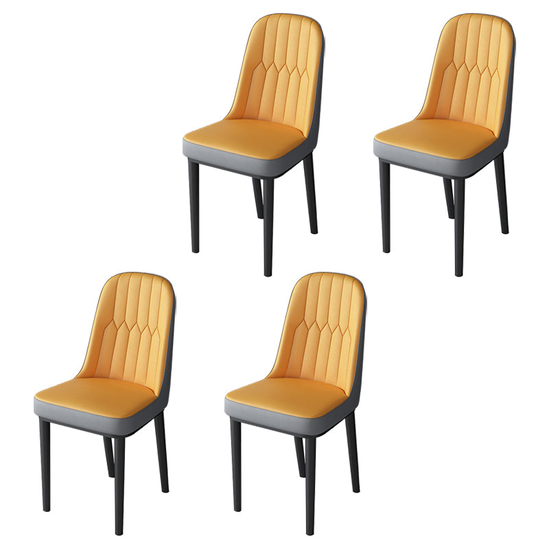 Metal de la cocina del estilo nórdico que cena la silla Parsons que cena la silla lateral sin brazos