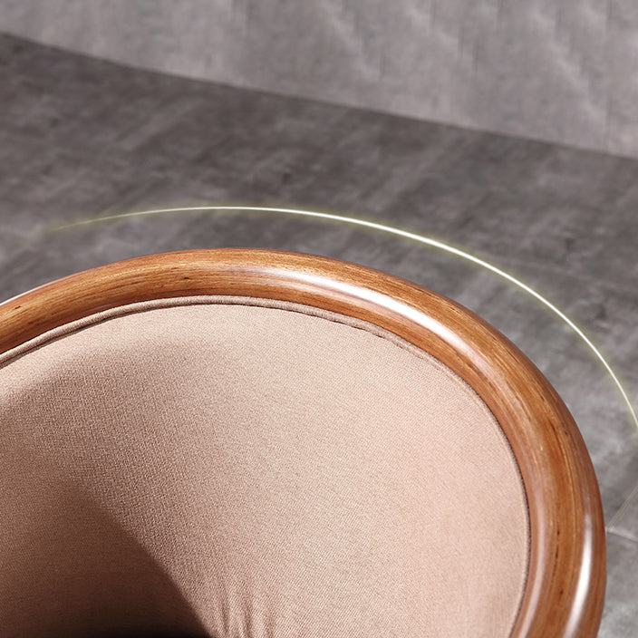 Silla de comedor tradicional de madera maciza, sillón de comedor de tela para uso doméstico