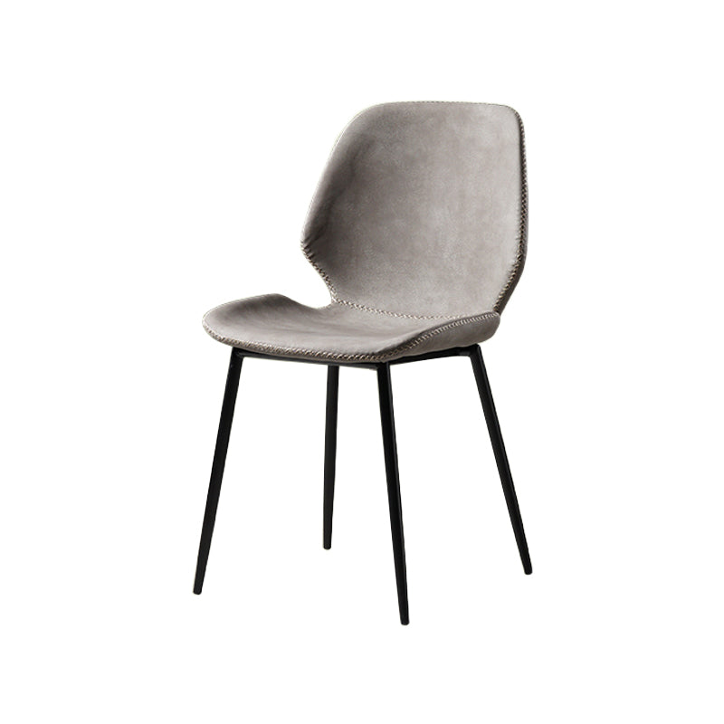Chaises latérales sans bras en métal de Wingback de chaise de salle à manger industrielle de salle à manger