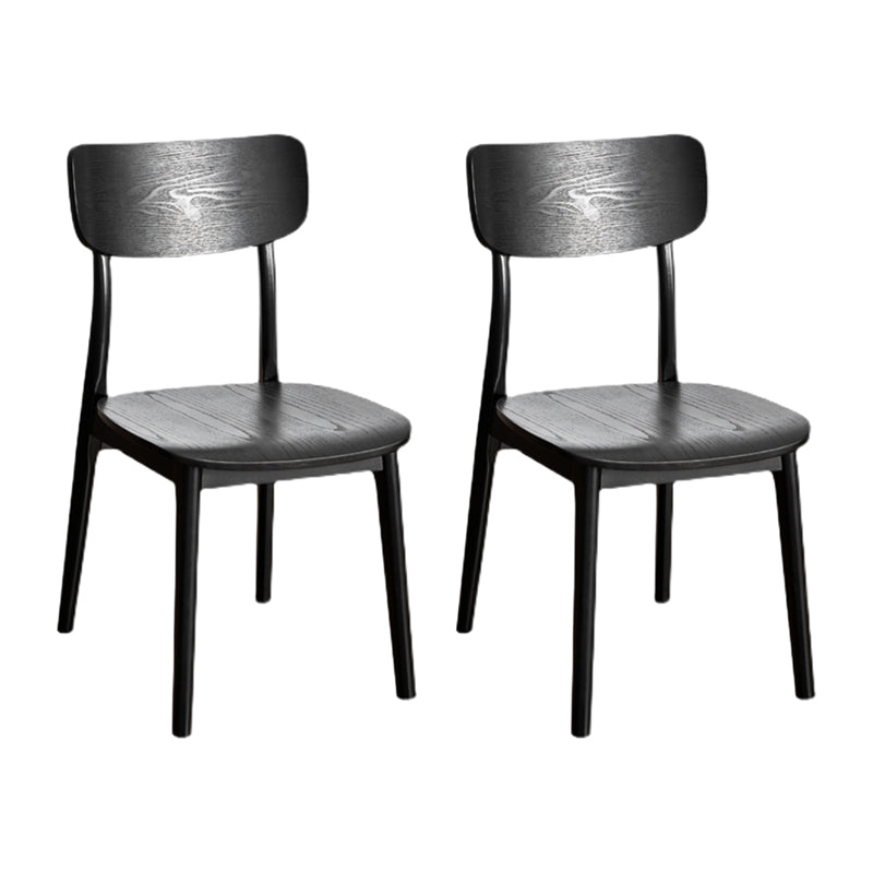 Chaises de cuisine en bois de chêne de style industriel (Ensemble de 2)