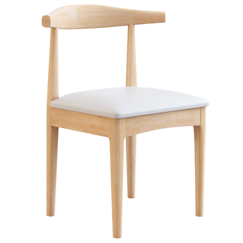 Silla lateral interior de estilo tradicional, silla de comedor individual tapizada con respaldo abierto