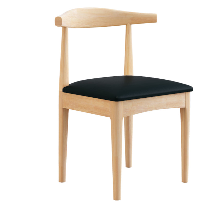 Silla lateral interior de estilo tradicional, silla de comedor individual tapizada con respaldo abierto