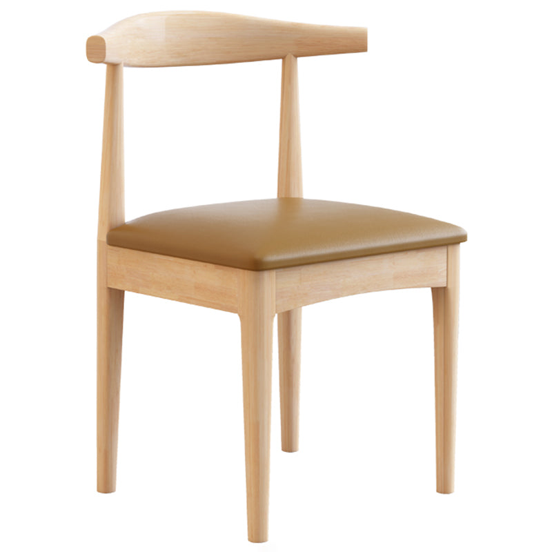 Silla lateral interior de estilo tradicional, silla de comedor individual tapizada con respaldo abierto