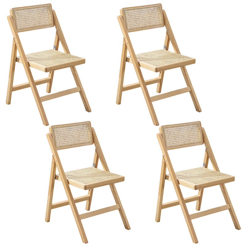 Silla de comedor de madera envejecida estilo rural, respaldo abierto sin brazos, silla lateral de comedor