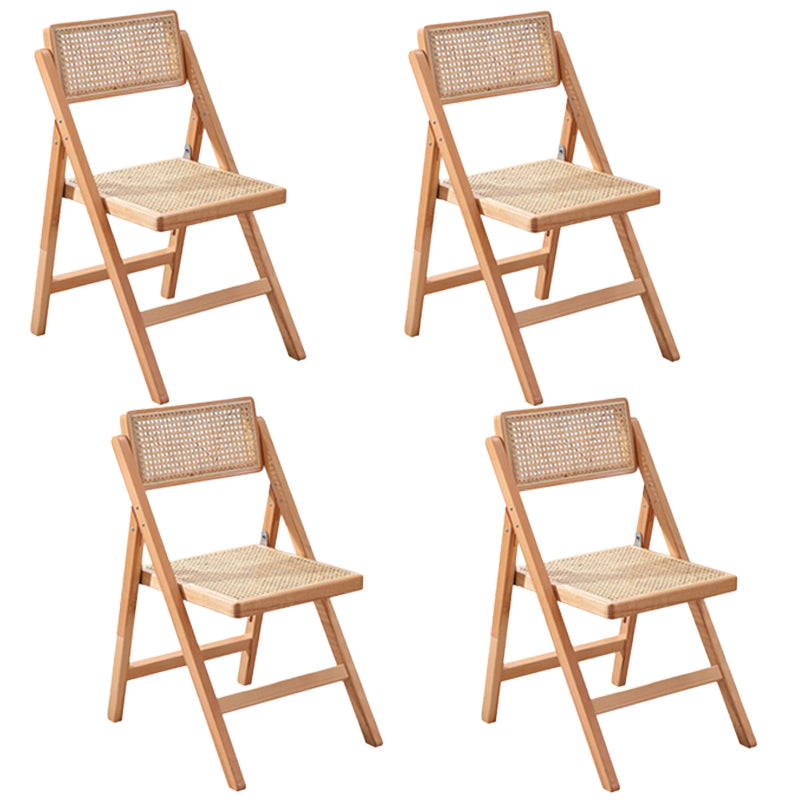 Silla de comedor de madera envejecida estilo rural, respaldo abierto sin brazos, silla lateral de comedor