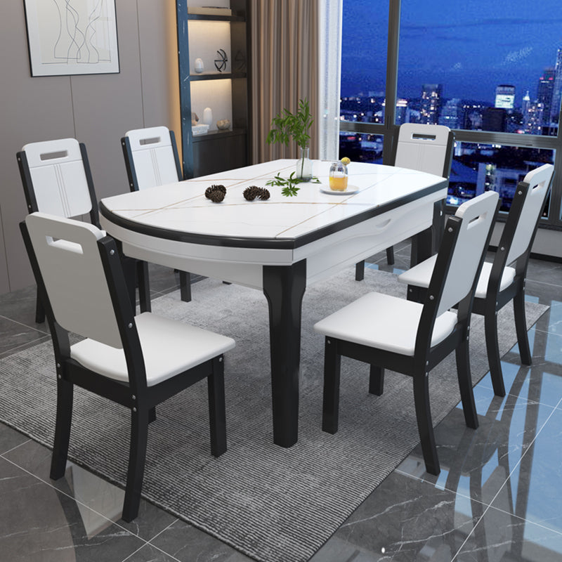 Silla de comedor industrial de madera para el hogar, silla auxiliar de comedor con respaldo abierto y sin brazos (juego de 2)