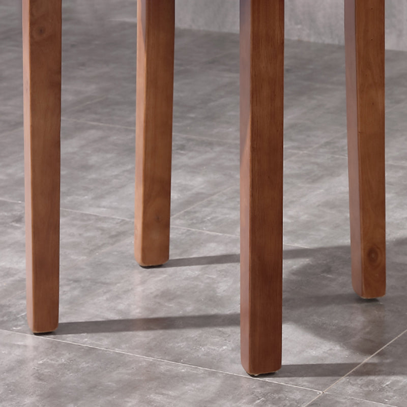 Juego de sillas tradicionales de madera de fresno, sillas de comedor de cocina con brazo trasero sólido