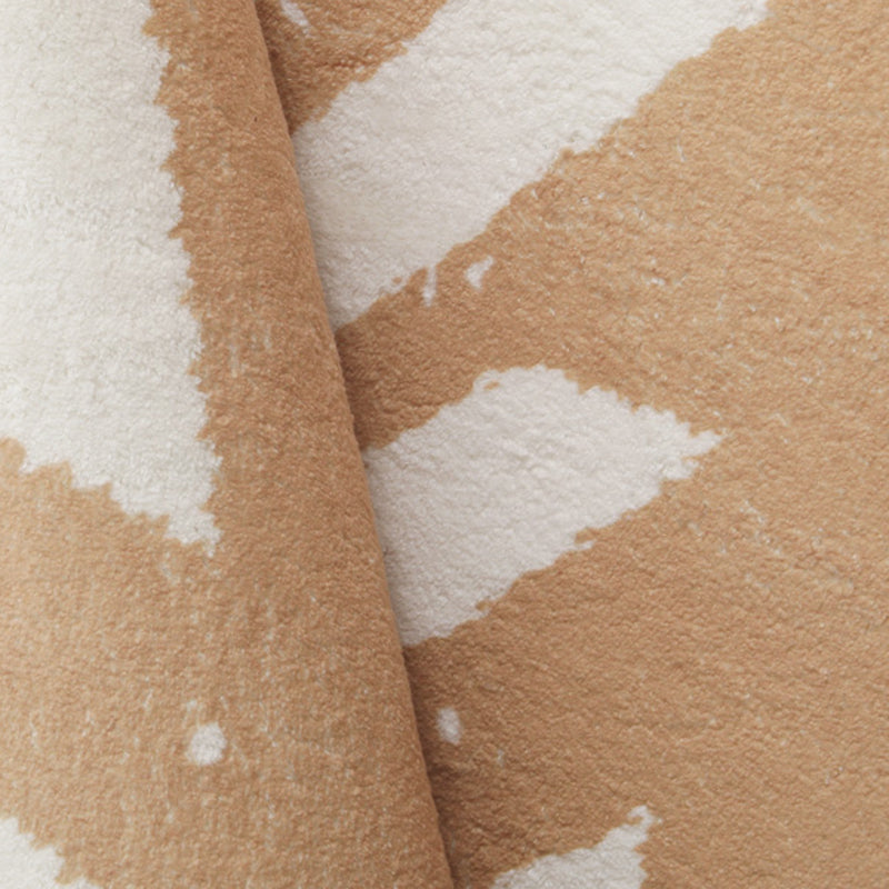 Fancy Yellow Carpet Geometric Print Polyester Area Rug Anti-Slip Area Rug for Home Decor