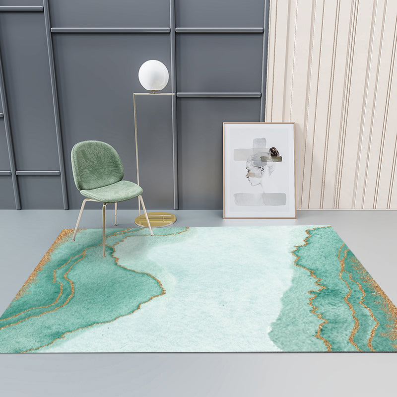 Fancy modern tappeto moderno geometrico area in poliestere tappeto resistente alle macchie per salotto