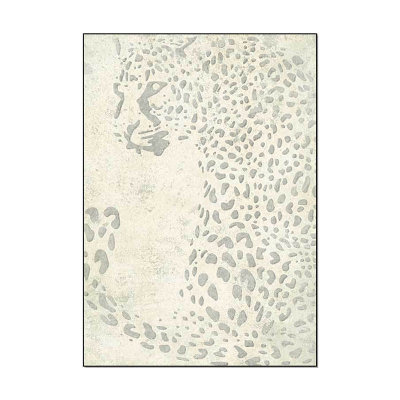 Fancy Tiger Print Rug Modern Polyester Area Rug Stain Resistant Rug for Drawing Room