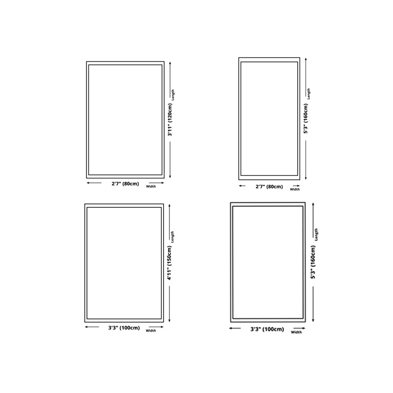 Grey Modern Rug Geometric Print Polyester Area Rug Anti-Slip Washable Rug for Drawing Room