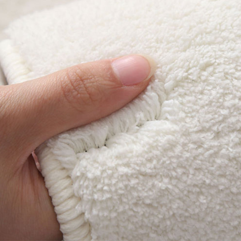 Black Modern Rug Blending Stripe Rug Non-Slip Backing Rug for Living Room