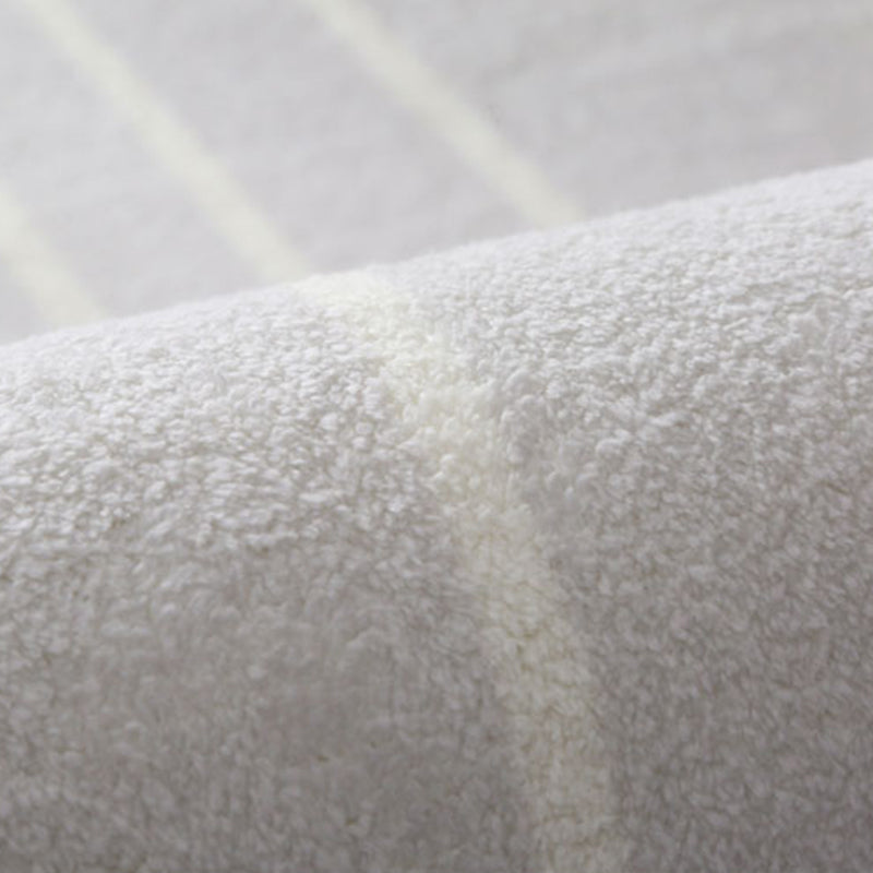 Black Modern Rug Blending Stripe Rug Non-Slip Backing Rug for Living Room