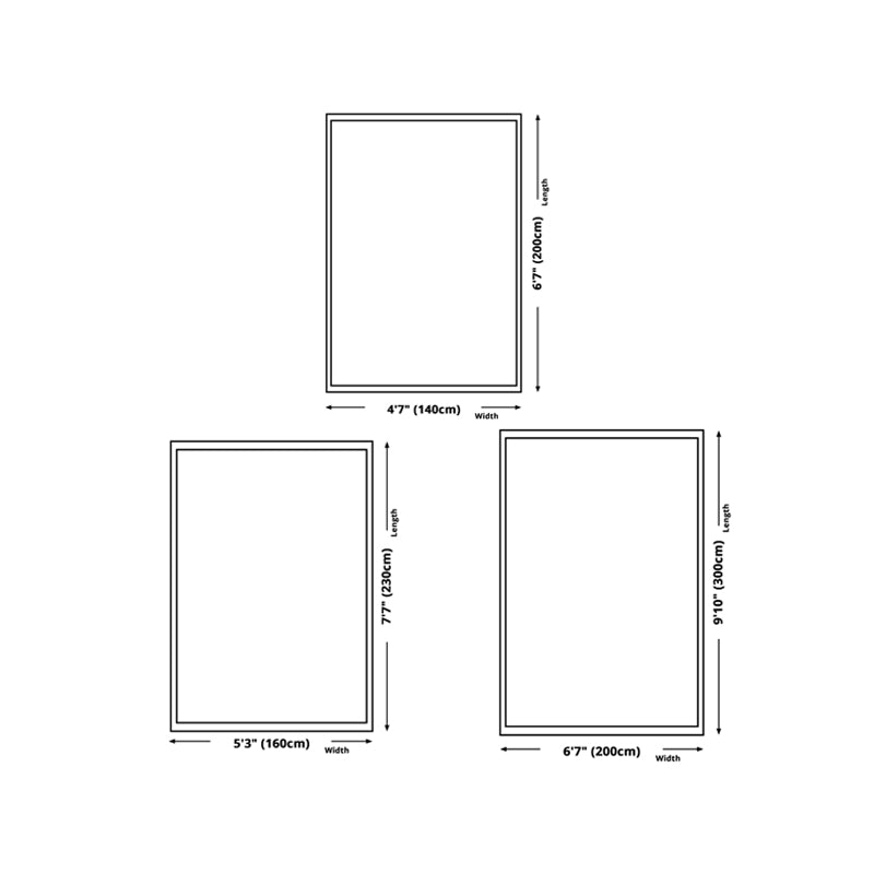 Light Green Modern Rug Blending Color Piece Rug Non-Slip Backing Rug for Living Room