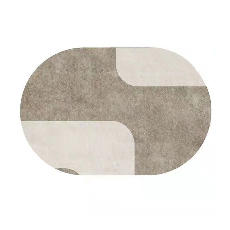 Tapis contemporain beige piestage de couleur de couleur tapis résistant à la tache pour le salon