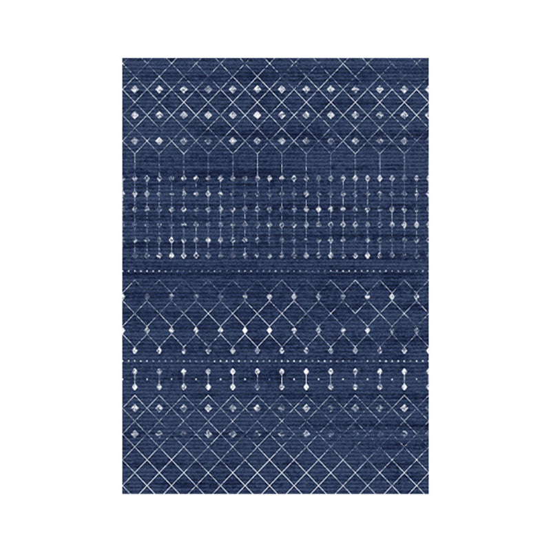 Alfombra de poliéster de alfombra marina moderna alfombra gráfica sin deslizamiento para el salón