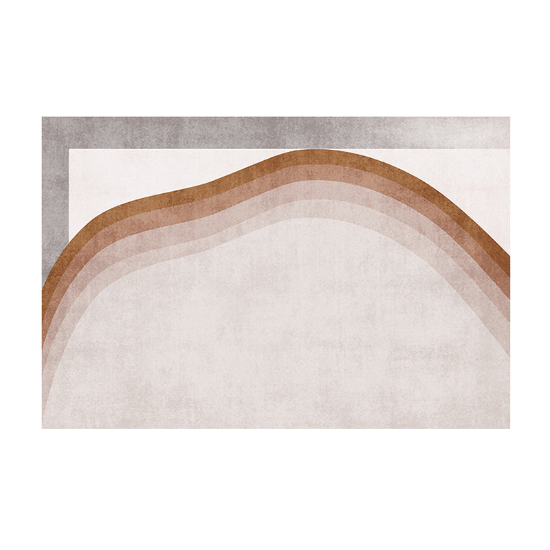 Alfombra de poliéster moderno moderno alfombra de círculo de poliéster alfombra de respaldo sin deslizamiento para decoración del hogar