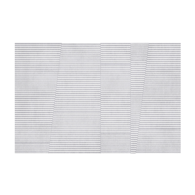 Tapis de circuit en polyester moderne blanc tapis de support sans glissement pour décoration intérieure