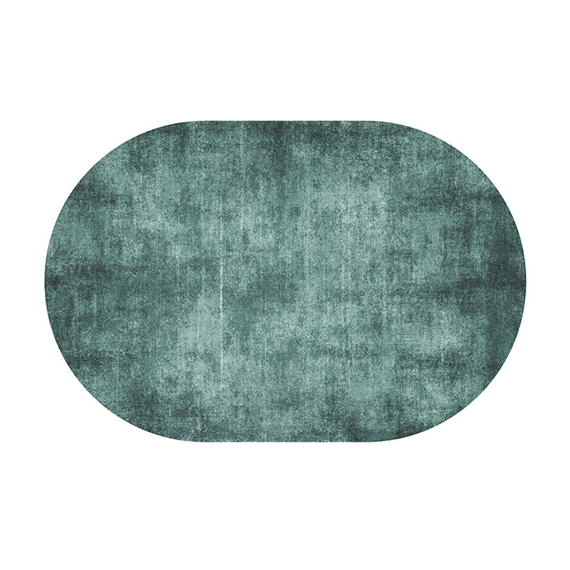 Tapis de couleur massif moderne vert tapis lavable pour le salon
