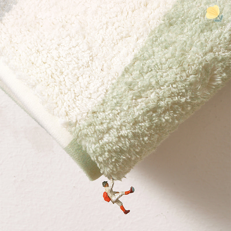 Apricot Modern Rug Blending Flowers Rug Non-Slip Backing Rug for Home Decor