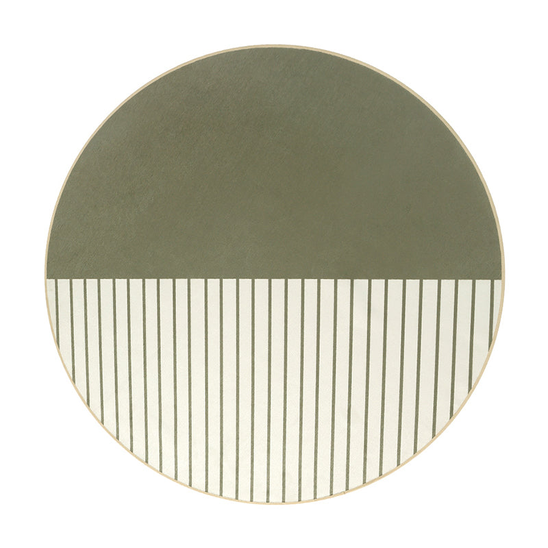 Tapis en polyester moderne vert moderne tapis de support sans glissement pour salon