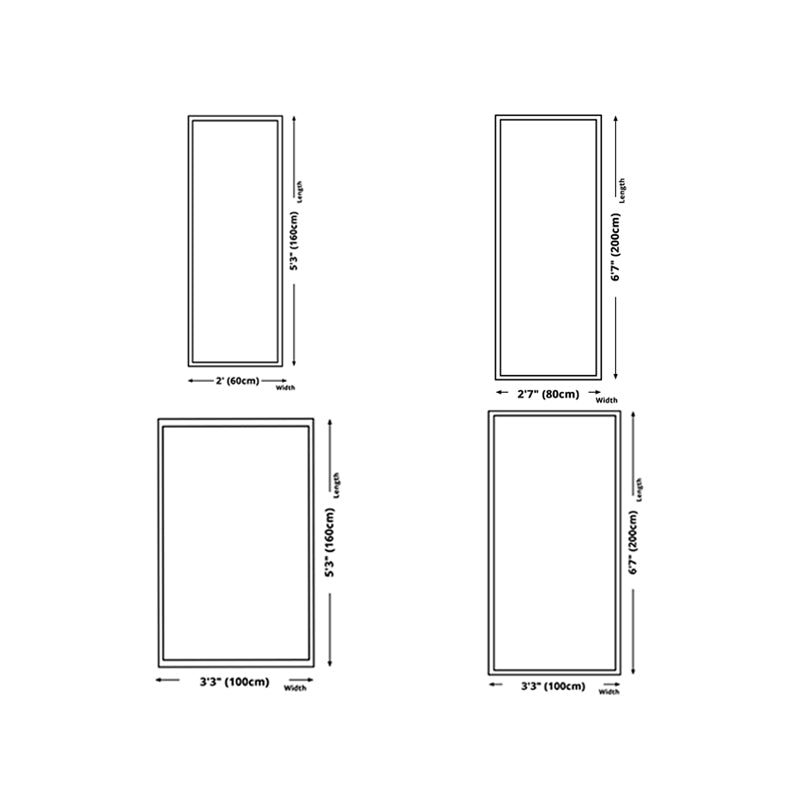 Red Modern Indoor Rug Blending Mushroom Area Rug Washable Rug for Home Decor