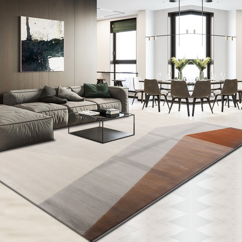 Zone d'impression graphique contemporaine tapis lavable en polyester en polyester pour décoration domestique