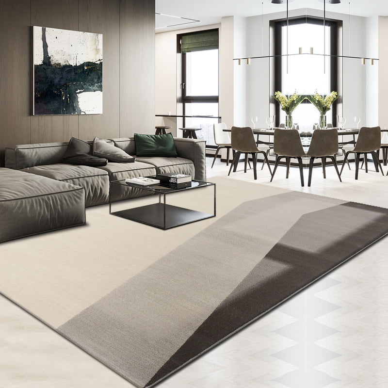 Zone d'impression graphique contemporaine tapis lavable en polyester en polyester pour décoration domestique