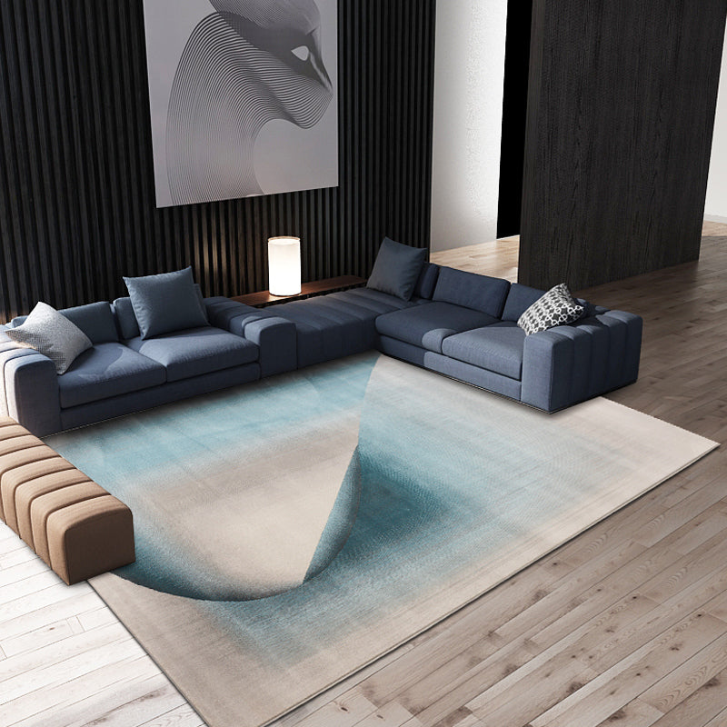 Contemporary Graphic Print Area Carpet Polyester Indoor Rug Washable Rug for Home Decoration