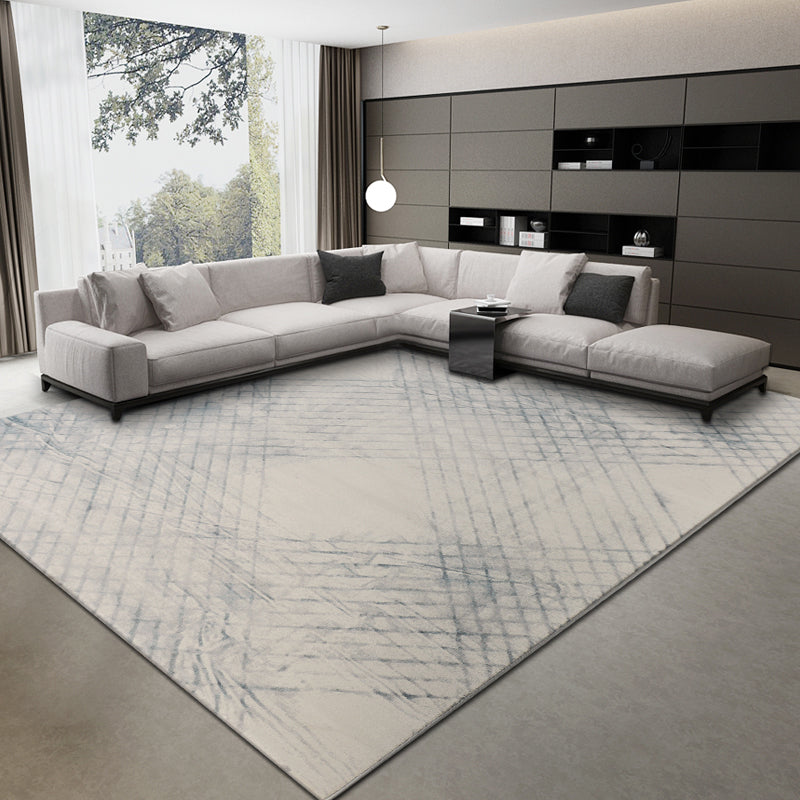 Zone d'impression graphique contemporaine tapis lavable en polyester en polyester pour décoration domestique