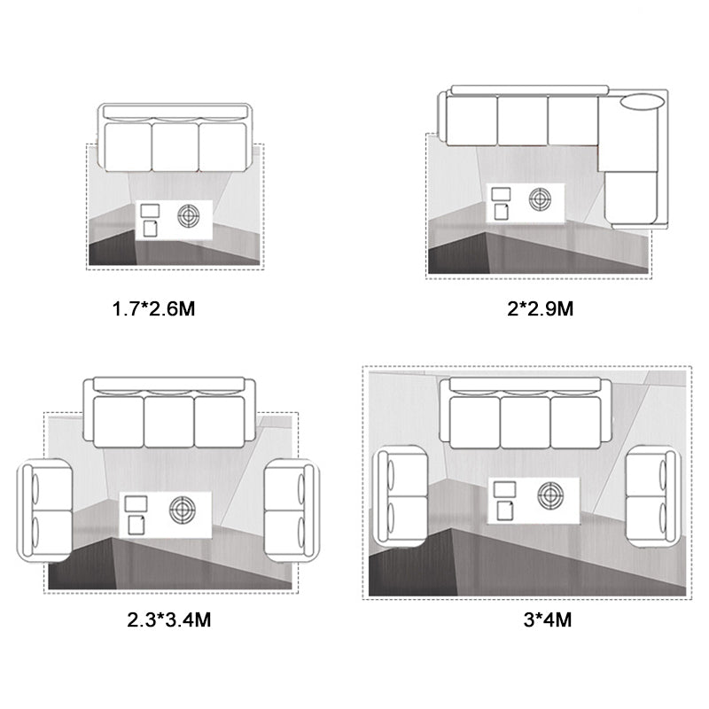 Contemporary Graphic Print Area Carpet Polyester Indoor Rug Washable Rug for Home Decoration