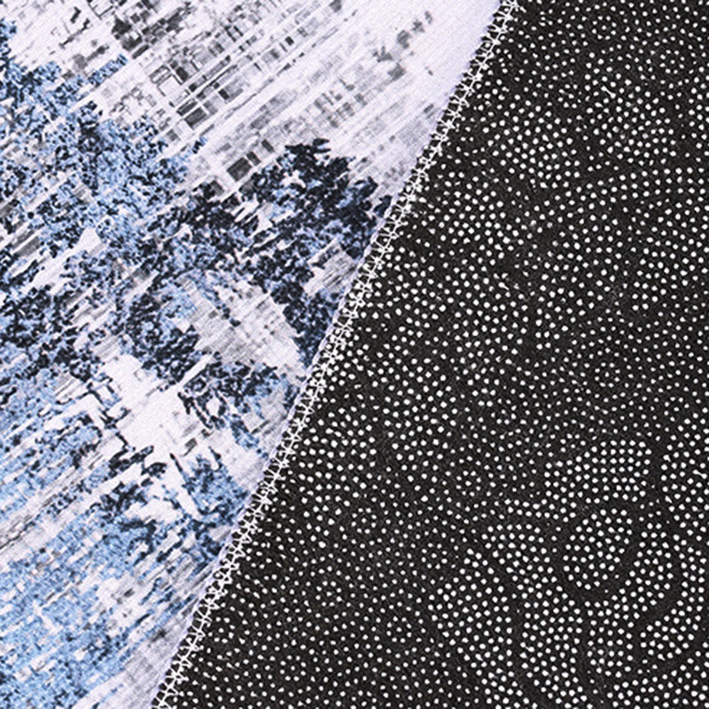 Gray Industrial Rug Blending Modern Rug Non-Slip Backing Rug for Living Room