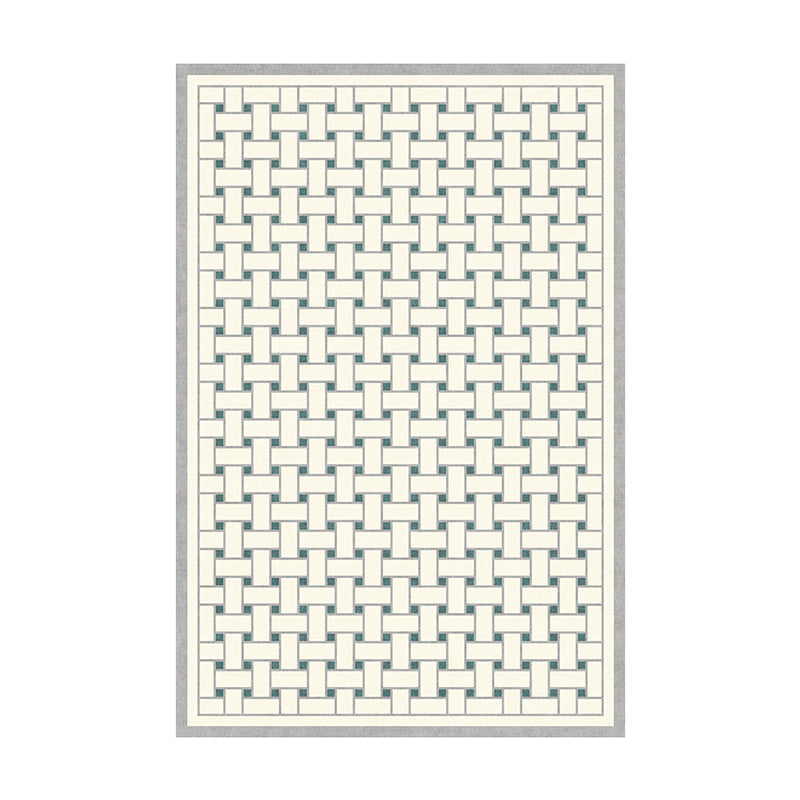 Simplicité Tapis en vigueur Polyester Area Polyester Tapis Tacon résistant à la tache Rison pour décoration pour la maison