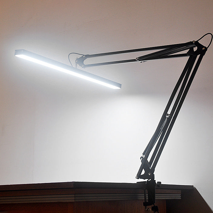Lineare Nachttischlampe moderne Metal Ein leichter Nachttischlampe in Schwarz
