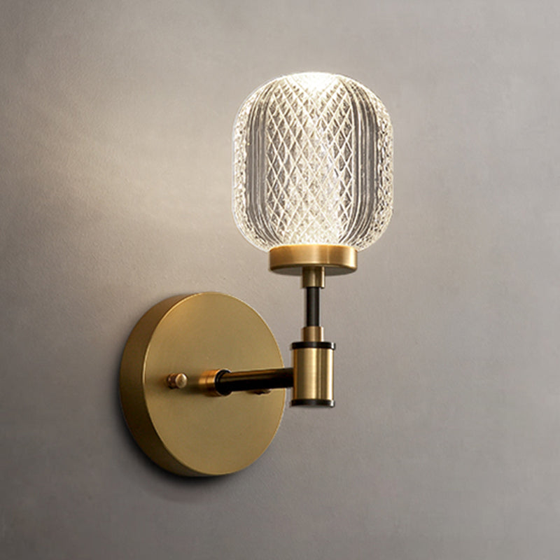 1 Éclair mural géométrique en verre clair